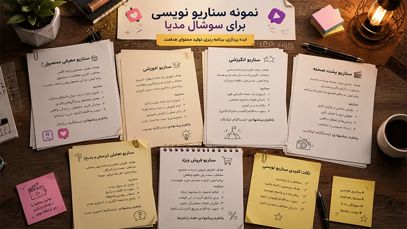 نمونه سناریو نویسی برای سوشال مدیا